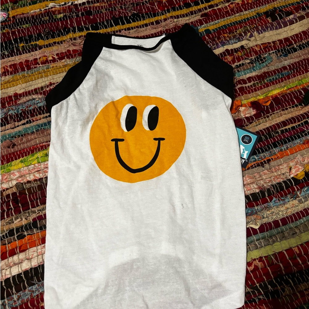 Pawsitively Posh Dog Raglan Tee White and Black